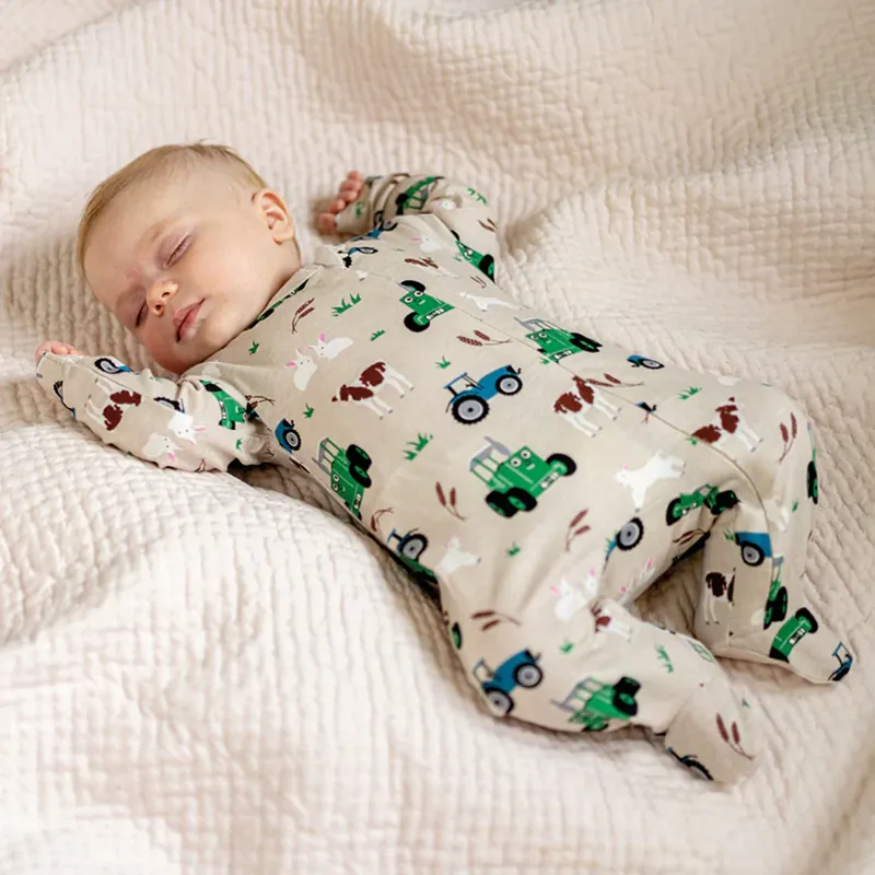 Tractor Ted Baby Sleepsuit-2